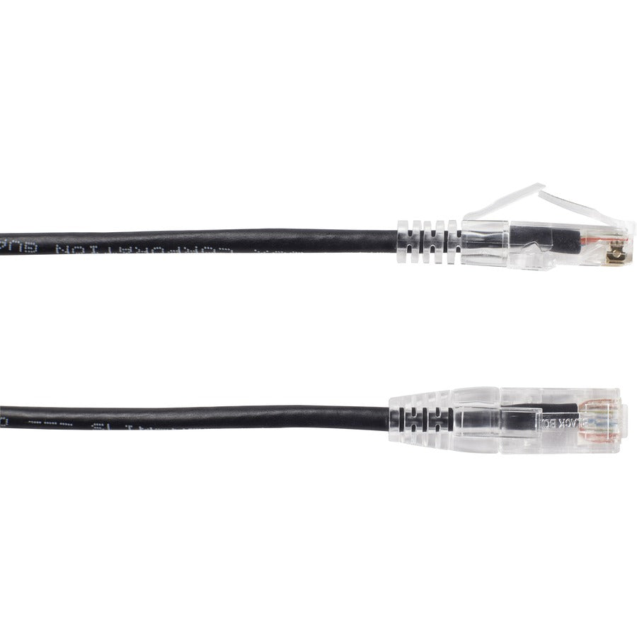 Black Box Slim-Net Cat.6a UTP Patch Network Cable C6APC28-BK-01