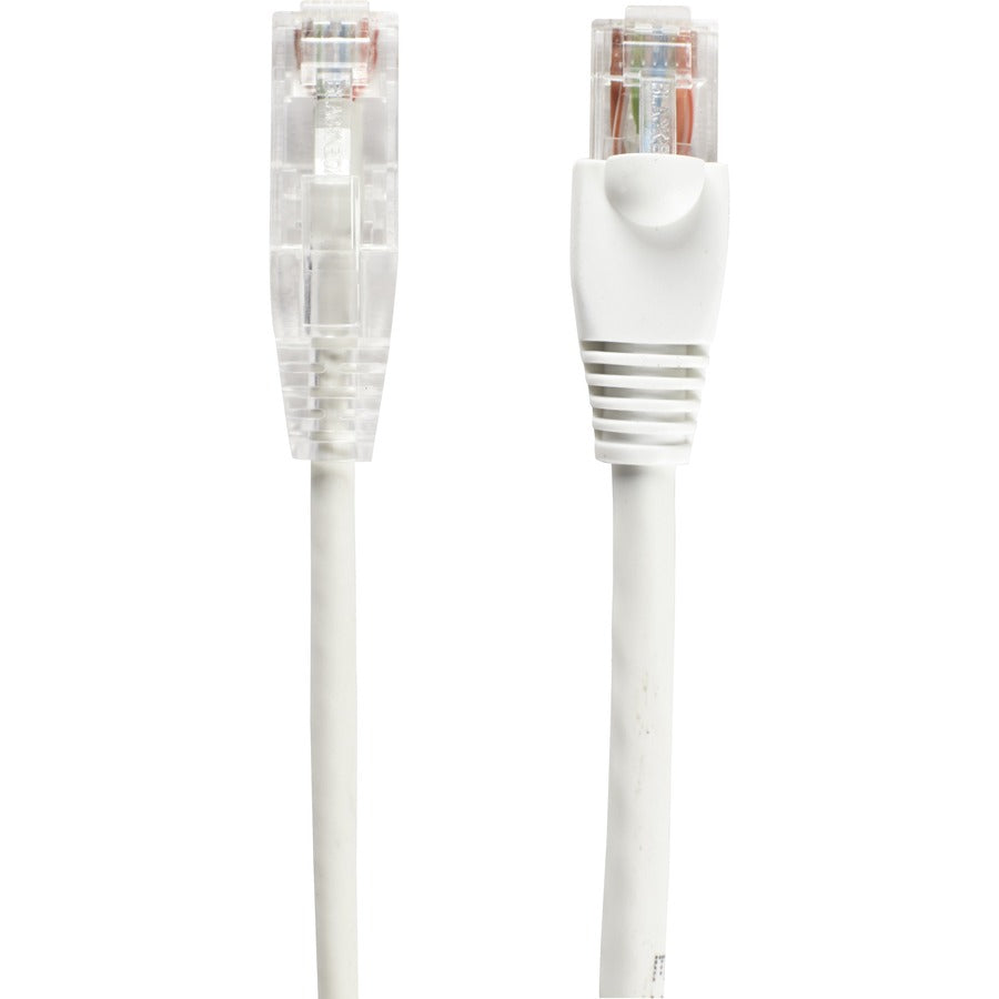 Black Box Slim-Net Cat.6a UTP Patch Network Cable C6APC28-WH-01