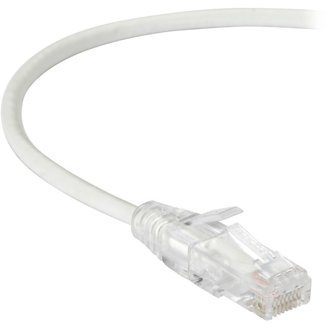 Black Box Slim-Net Cat.6a UTP Patch Network Cable C6APC28-WH-01