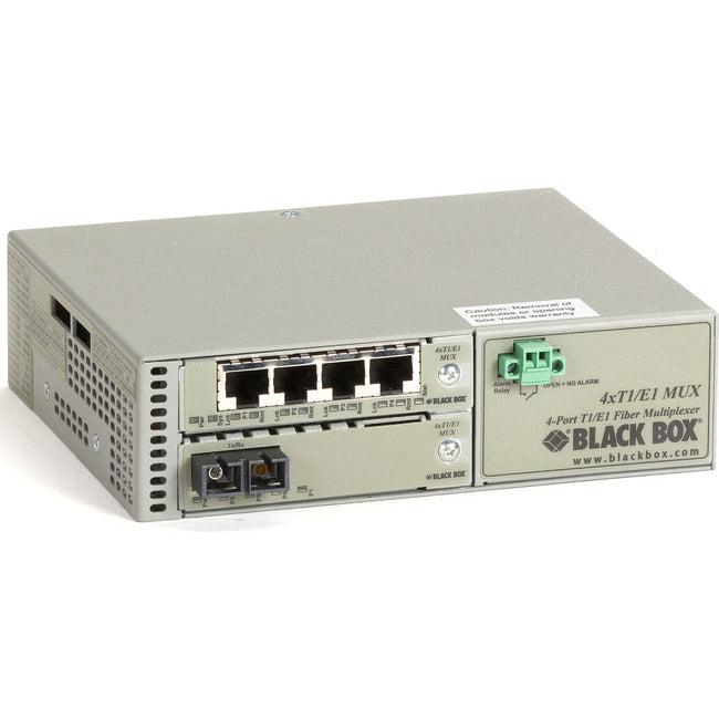 Black Box T1/E1 to Fiber Mux, Single-Mode Duplex SC, 30 km MT1430A-SM-SC