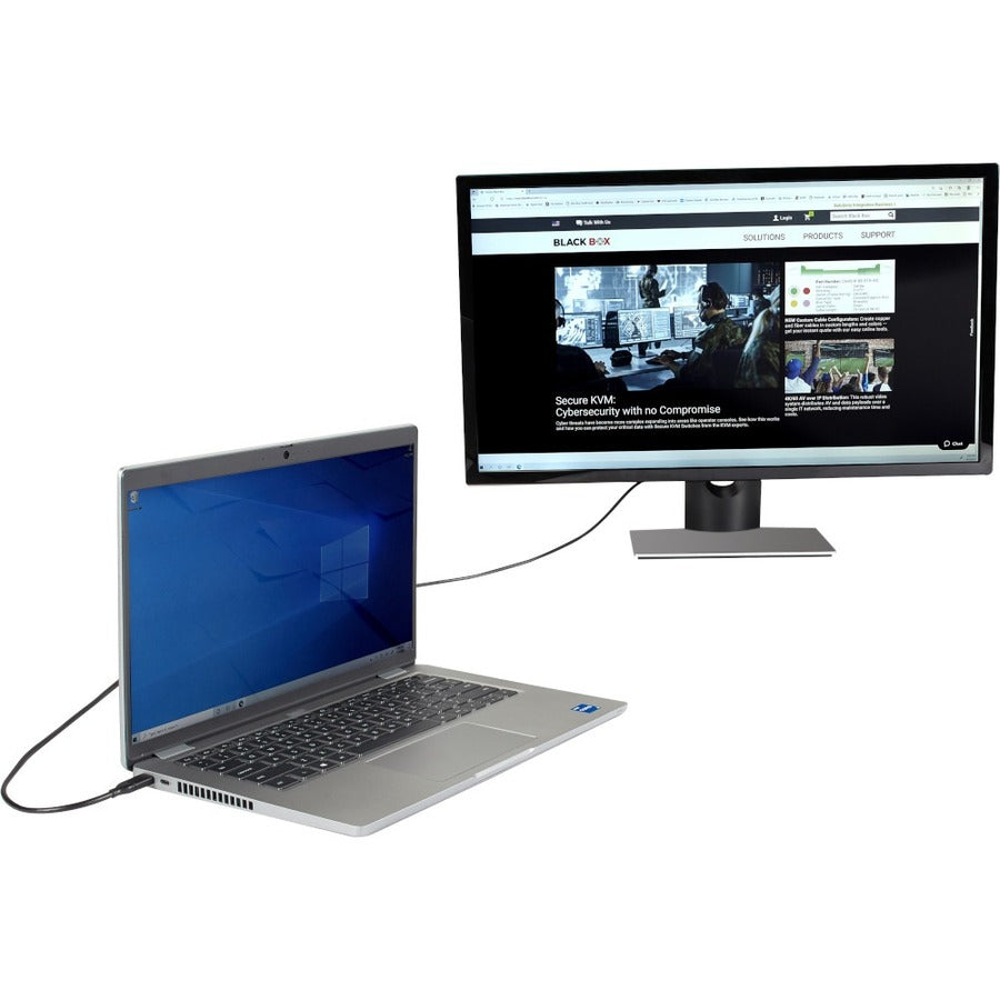 Black Box USB-C to VGA Adapter Cable, 1080p HD, 3ft VA-USBC31-VGA-003