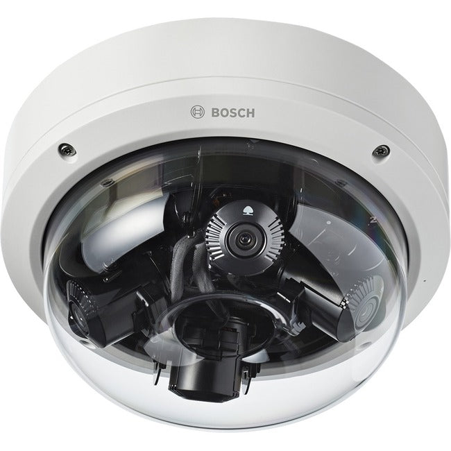 Bosch FLEXIDOME multi 12 Megapixel Indoor/Outdoor Network Camera - Color, Monochrome - Dome - White - TAA Compliant NDM-7702-A