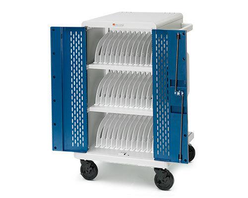 Bretford Core24Msbp-90D Portable Device Management Cart/Cabinet Blue, White