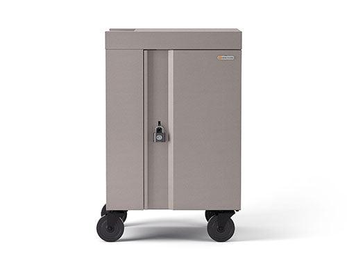 Bretford Cube Cart Mini Portable Device Management Cart Champagne, Metallic