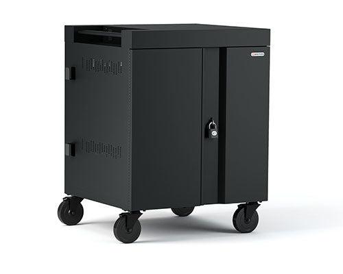 Bretford Cube Cart Portable Device Management Cart Black
