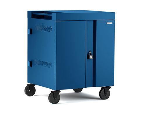 Bretford Cube Cart Portable Device Management Cart Blue