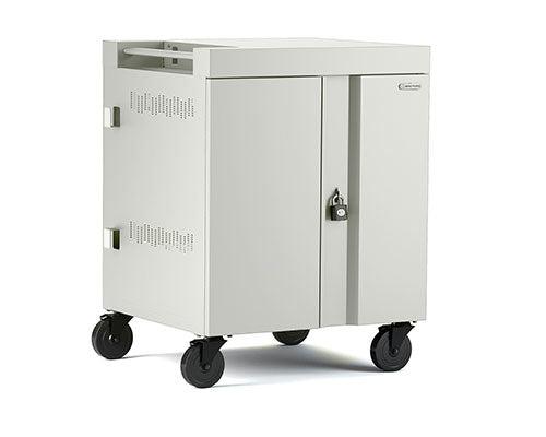 Bretford Cube Cart Portable Device Management Cart Grey