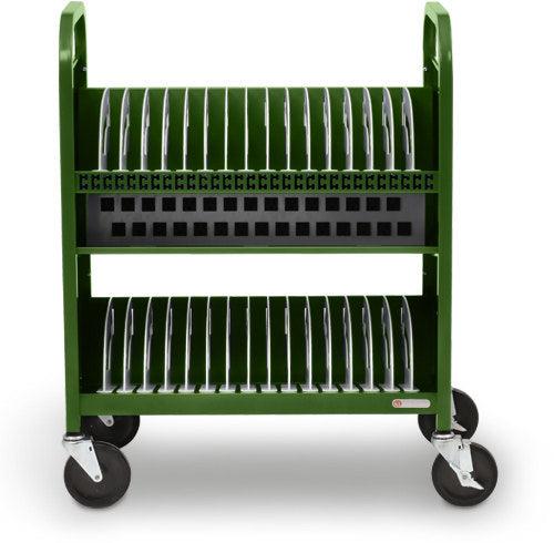 Bretford Cube Transport Cart Portable Device Management Cart Green