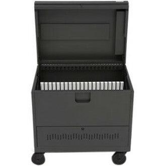Bretford Cube Toploader Portable Device Management Cart White