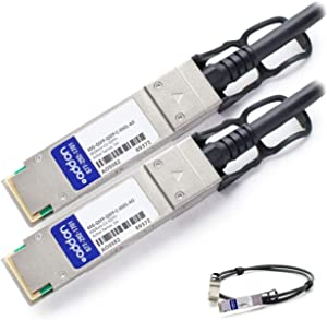 Brocade (Formerly) 40G-QSFP-C-0501 Compatible TAA Compliant 40GBase-CU QSFP+ to QSFP+ Direct Attach Cable (Passive Twinax, 5m) 40G-QSFP-C-0501-AO