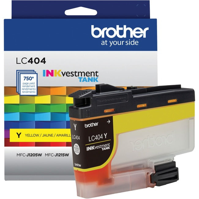 Brother INKvestment LC404Y Original Standard Yield Inkjet Ink Cartridge - Single Pack - Yellow - 1 Each LC404YS
