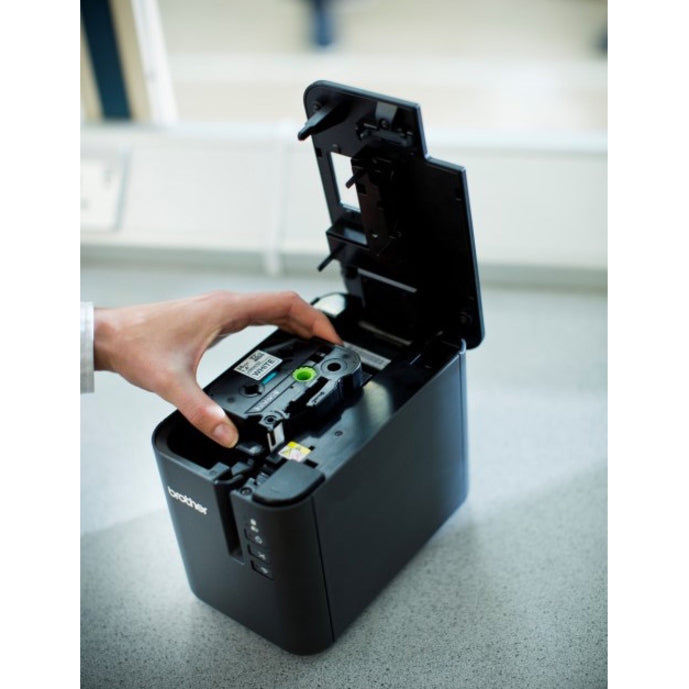 Brother P-touch PT-P900W Desktop Thermal Transfer Printer - Monochrome - Tape Print - USB - Serial - Wireless LAN PTP900W