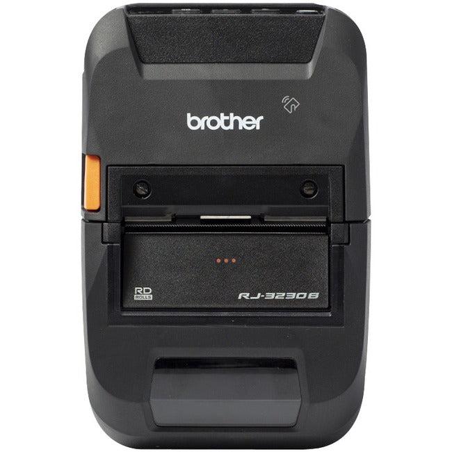 Brother RuggedJet RJ-3230BL Mobile Direct Thermal Printer - Monochrome - Portable - Label/Receipt Print - Ethernet - USB - Bluetooth - Black RJ3230BL