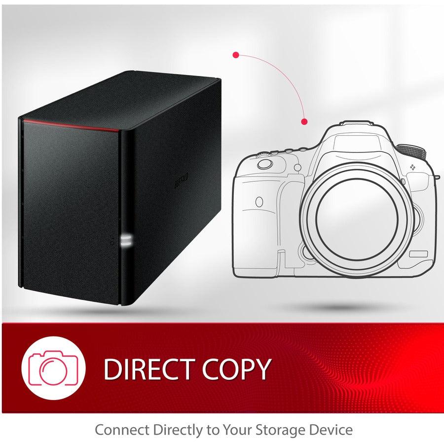 Buffalo LinkStation SoHo 2-Bay 8TB NAS - Personal Cloud Storage | Buffalo LS220D0802B