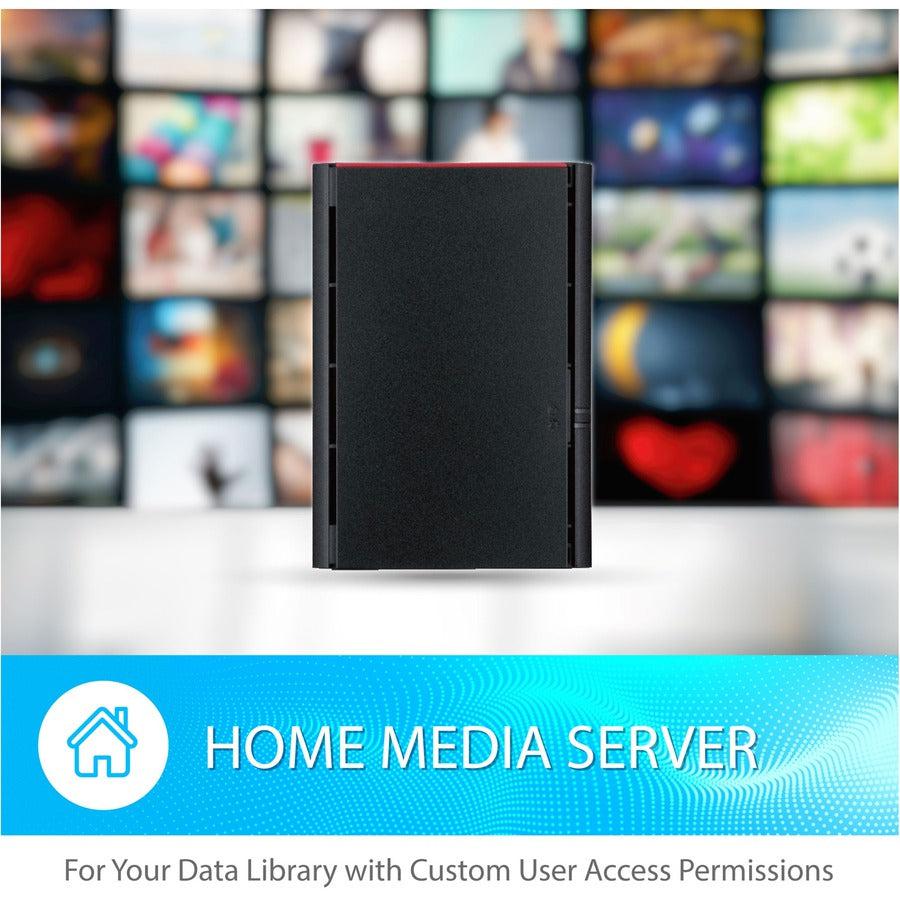 Buffalo Linkstation 220 Nas Desktop Ethernet Lan Black Armada 370