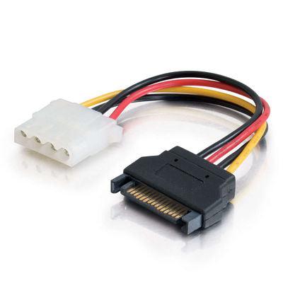 C2G 10149 SATA to LP4 Power Cable Adapter - 6in Serial ATA Male to LP4 Female | C2G