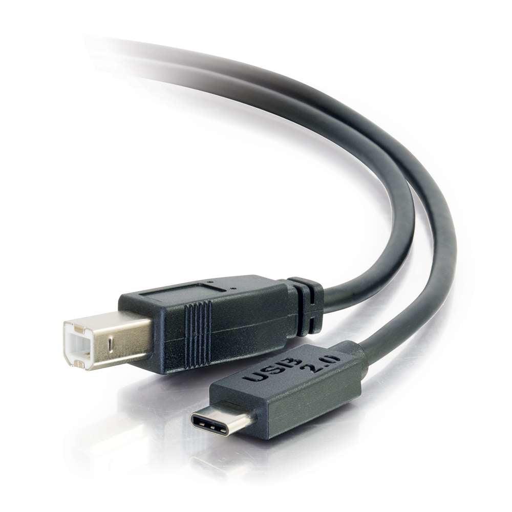 C2G 10Ft, Usb 2.0 Type C, Usb B Usb Cable 3.048 M Usb C Black