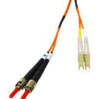 C2G 15M Lc/St Duplex 62.5/125 Multimode Fiber Patch Cable / Clips - Orange Fiber Optic Cable 590.6" (15 M)