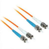 C2G 15M St/St Duplex 50/125 Multimode Fiber Patch Cable Fibre Optic Cable Orange