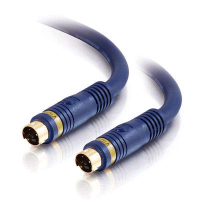 C2G 1.5Ft Velocity™ S-Video Cable 0.45 M S-Video (4-Pin) Blue