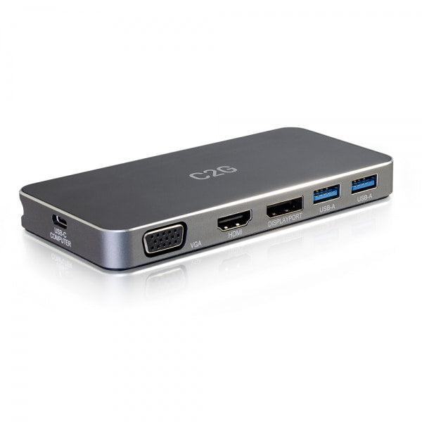 C2G 54439 Interface Hub Usb 3.2 Gen 1 (3.1 Gen 1) Type-C 5000 Mbit/S Grey
