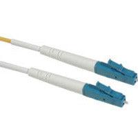 C2G 5M Lc/Lc Plenum-Rated Simplex 9/125 Single-Mode Fiber Patch Cable - Yellow Fiber Optic Cable 196.9" (5 M)