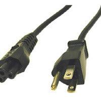 C2G 6Ft 3-Slot 18 Awg Laptop Power Cord (Iec320C5 -> Nema 5-15P) Black 1.8 M