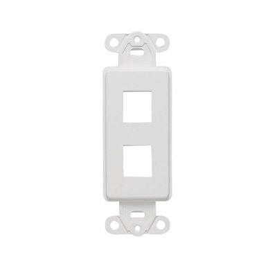C2G Decorative 2-Port Multimedia Keystone Insert - White