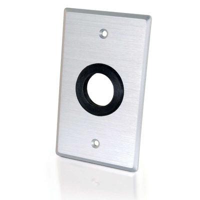 C2G Single Gang 1In Grommet Wall Plate