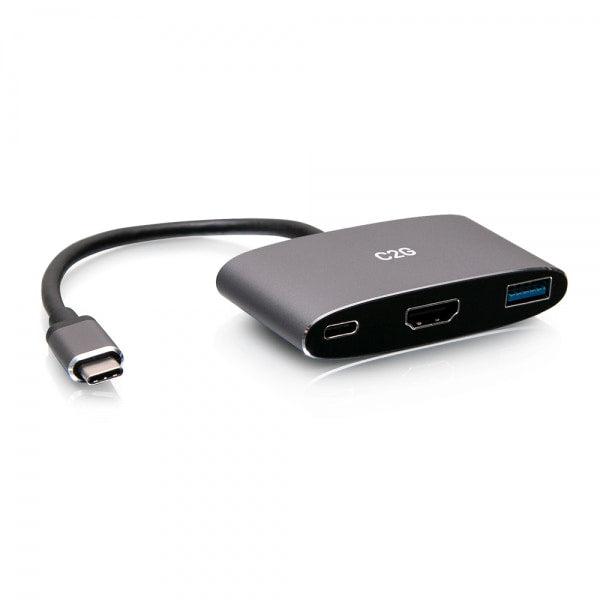 C2G Usb-C 3-In-1 Mini Dock With Hdmi, Usb-A, And Usb-C Power Delivery Up To 100W - 4K 60Hz
