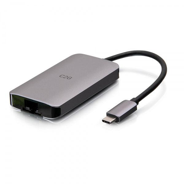 C2G Usb-C 4-In-1 Mini Dock With Hdmi, Usb-A, Ethernet, And Usb-C Power Delivery Up To 100W - 4K 30Hz