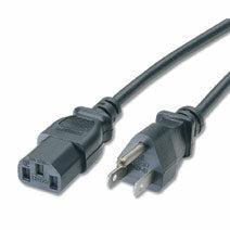 C2G Universal Power Cord, Black 15Ft 4.57 M