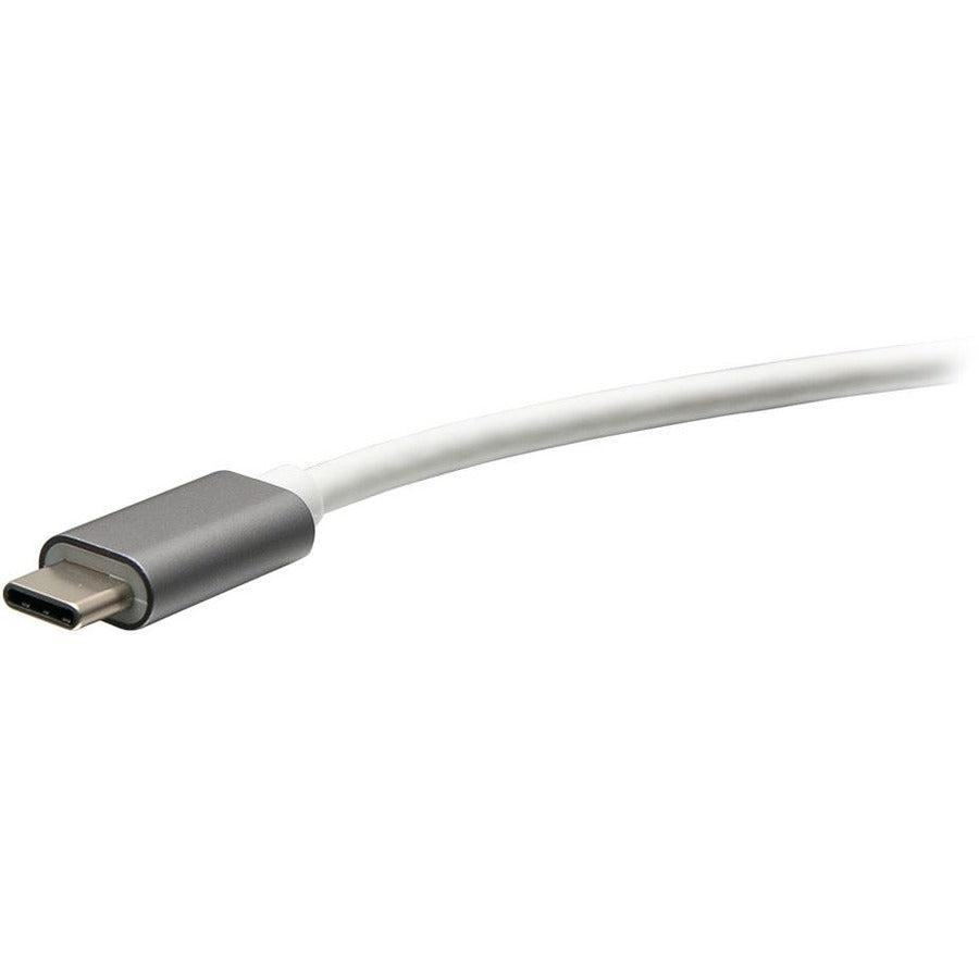 C2G Usb-C® To Hdmi® And Vga Mst Multiport Adapter - 4K 30Hz - White