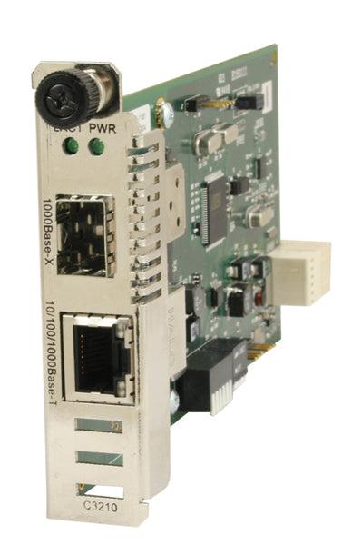 C3210 Series 10/100/1000Base-T (RJ-45) to 1000Base-SX 850nm Multimode Media Converter C3210-1013