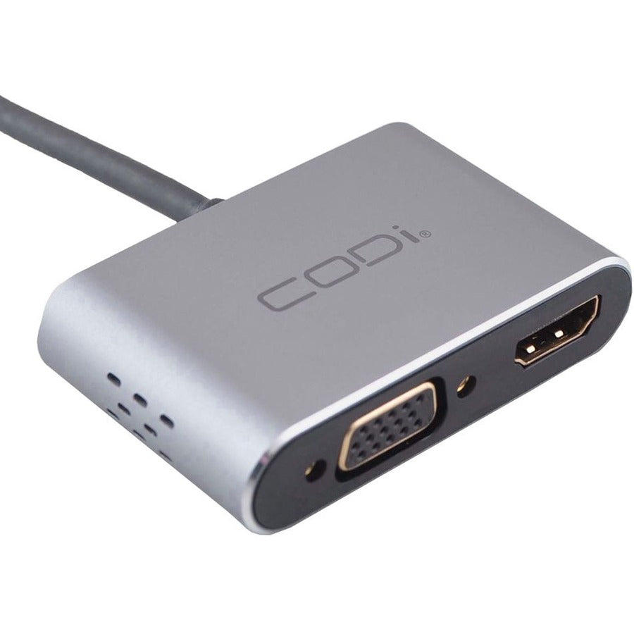 CODi 4-In-1 USB-C Display Adapter (HDMI, VGA, USB-C PD, USB-A 3.0) A01063