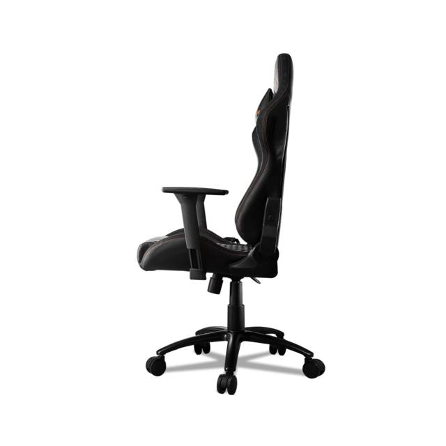 Cougar Armor Pro Black Swivelling Gaming Chair With Suede-Like Texture,Body-Embracing High Back Design,Breathable Premium Pvc Leather