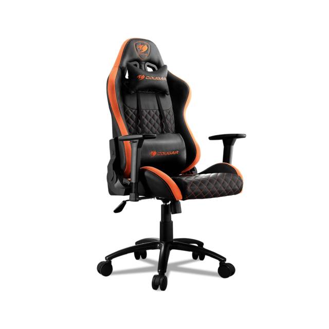 Cougar Armor Rpo Swivelling Gaming Chair With Suede-Like Texture,Body-Embracing High Back Design,Breathable Premium Pvc Leather
