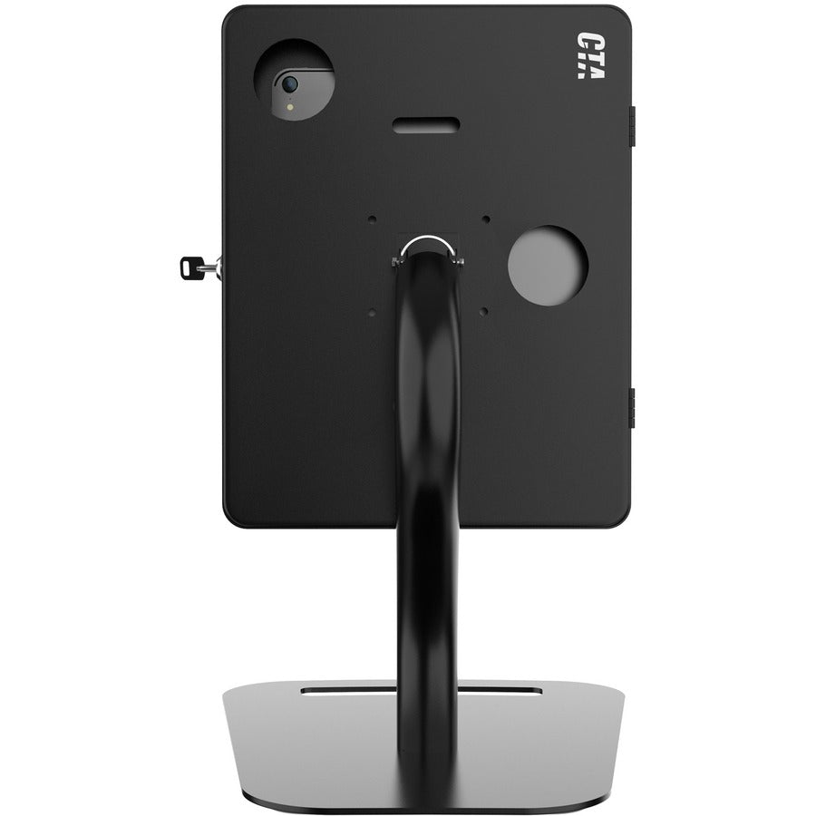 CTA Digital Premium Height-Adjustable Floor-to-Desk Security Kiosk for Tablets PAD-PARAFD