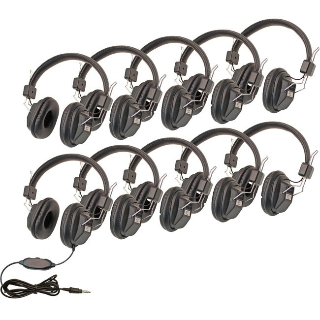 Califone Child Sized 3068Av Volume Control 10Pk 1534BK-10L