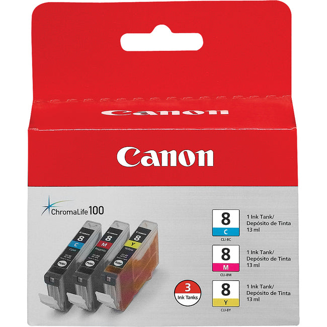 Canon Cli-8 Tri Color Ink Cartridges
