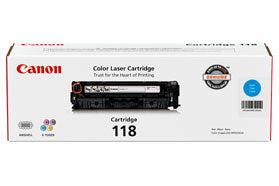 Canon Cartridge 118 Cyan Toner Cartridge Original Black, Cyan, Magenta, Yellow