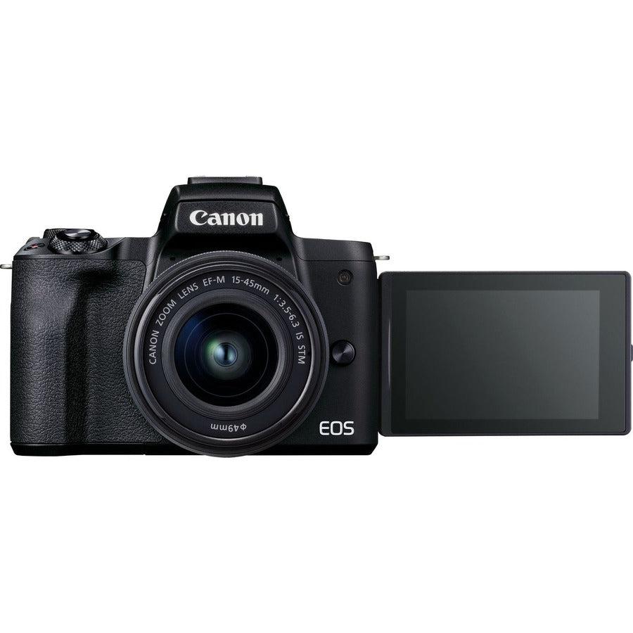 Canon Eos M50 Mark Ii + Ef-M 15-45Mm & E Milc 24.1 Mp Cmos 6000 X 4000 Pixels Black