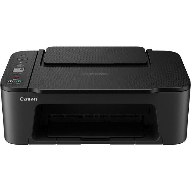 Canon PIXMA TS3520 Inkjet Multifunction Printer-Color-Black-Copier/Scanner-4800x1200 dpi Print-60 sheets Input-1200 dpi Optical Scan-Wireless LAN-Wireless PictBridge-Mopria-Canon PRINT Application-PIXMA Cloud Link-PIXMA Chat Print 4977C002