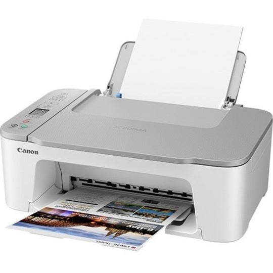 Canon PIXMA TS3520 Inkjet Multifunction Printer-Color-Copier/Scanner-4800x1200 dpi Print-60 sheets Input-1200 dpi Optical Scan-Wireless LAN-Apple AirPrint-Mopria-Canon PRINT Application-Canon Plug-in-PictBridge-PIXMA Cloud Link Print 4977C022