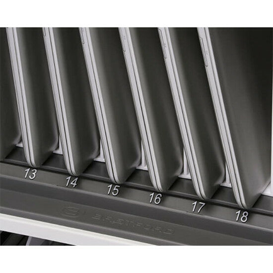 Charging Cart 36 Devices 3 Shelves - Topaz Device Storage Cart | Bretford CoreX TCOREX36-TZ