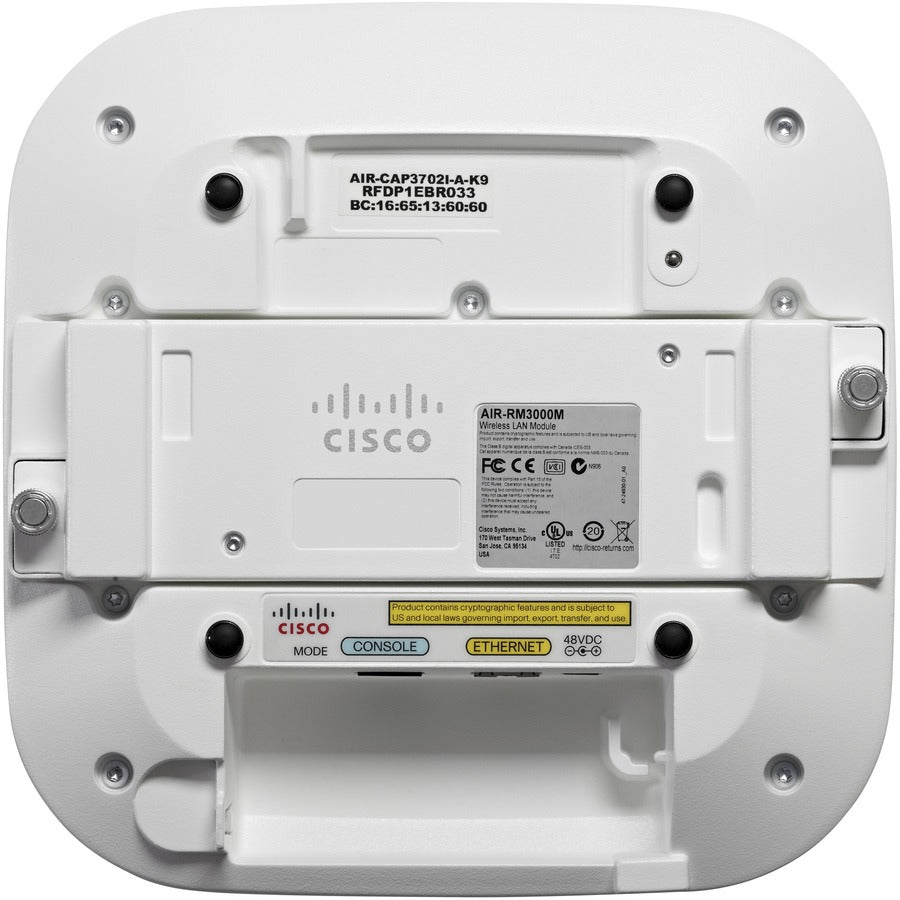 Cisco Aironet 3702I IEEE 802.11ac 1.30 Gbit/s Wireless Access Point AIR-CAP37IBO-B-K9