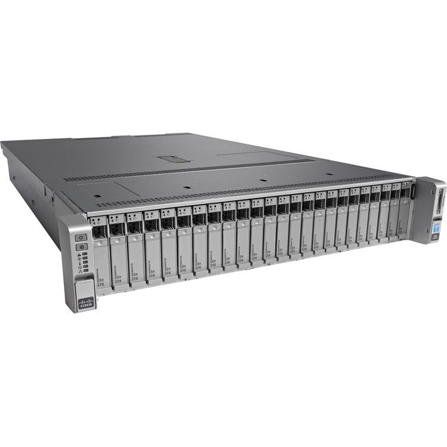 Cisco C240 M4 2U Rack Server - 2 x Intel Xeon E5-2620 v3 2.40 GHz - 16 GB RAM - 12Gb/s SAS, Serial Attached SCSI (SAS), Serial ATA Controller UCS-SPR-C240M4-E2