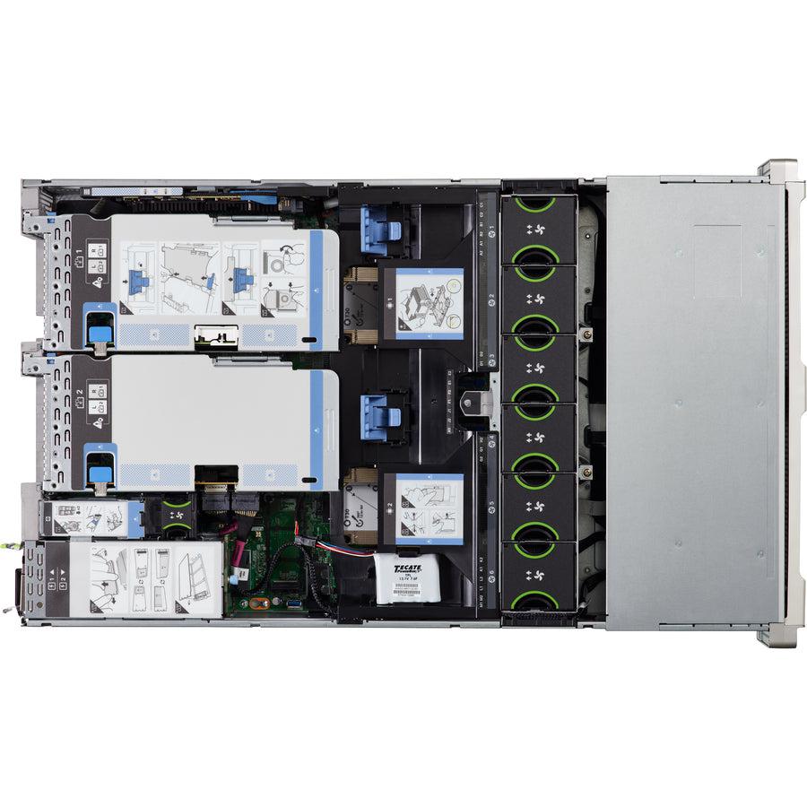 Cisco C240 M5 2U Rack-mountable Server - 1 x Intel Xeon Silver 4110 2.10 GHz - 16 GB RAM - 12Gb/s SAS Controller UCS-SPR-C240M5-S4
