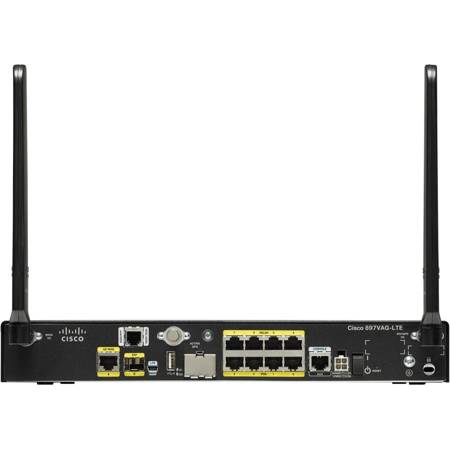 Cisco C897VAG-LTE Cellular, ADSL2+, VDSL Wireless Integrated Services Router C897VAG-LTE-LA-K9