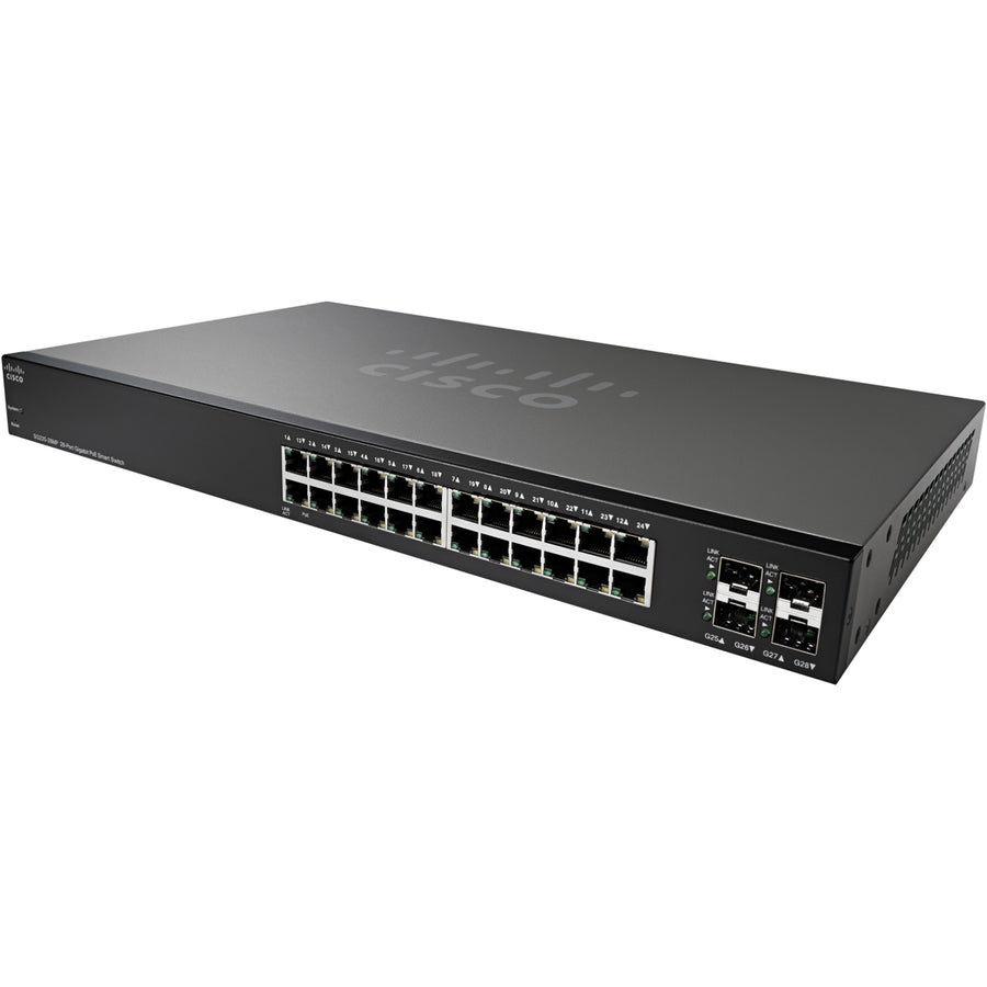 Cisco SG220-28MP 28-Port Gigabit PoE Smart Switch SG220-28MP-K9-NA